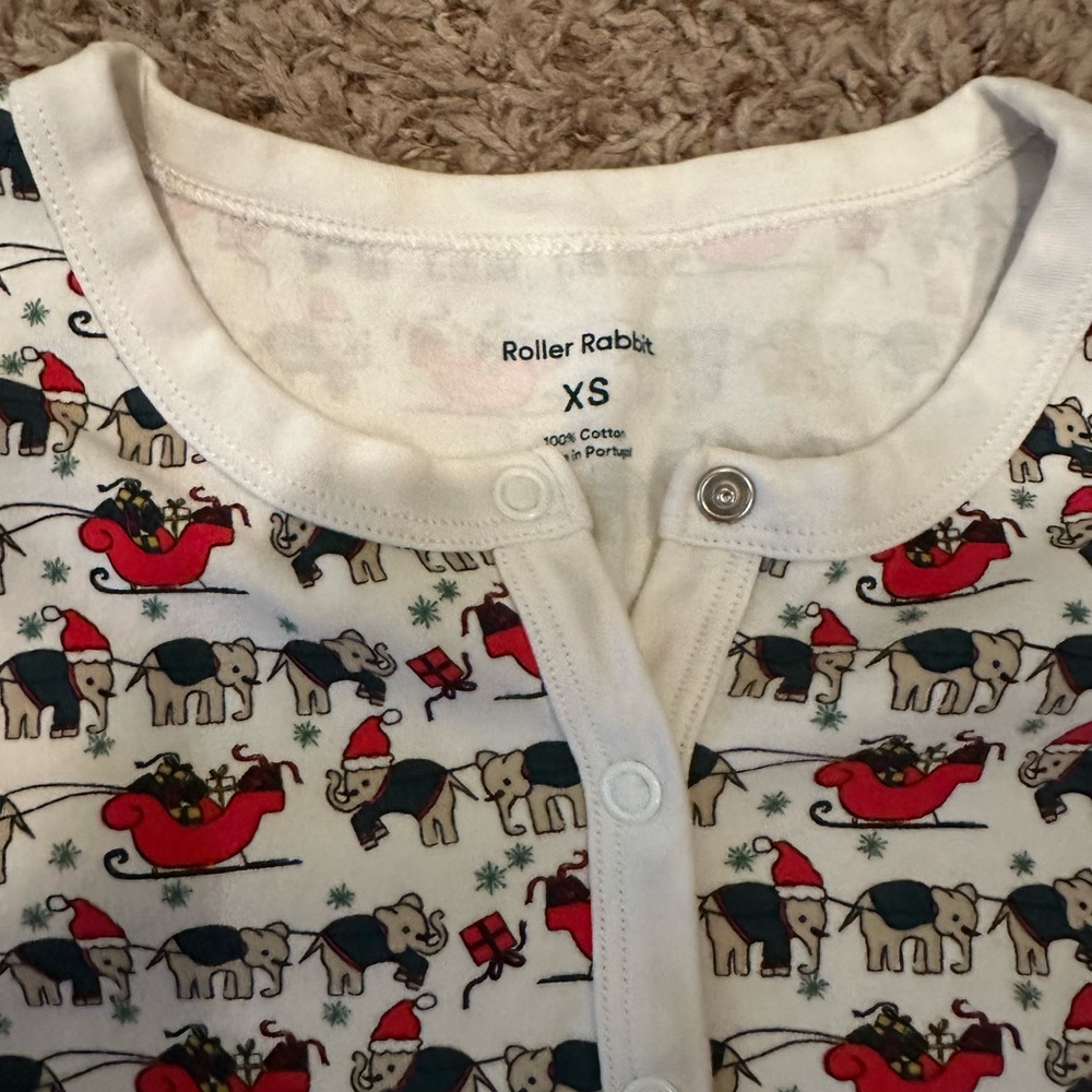 Roller rabbit Long pajama set NWOT sz XS - Picture 6 of 6